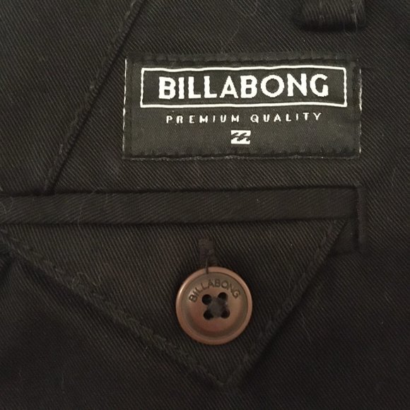 Billabong Black Bermuda Chino Shorts - Picture 8 of 14